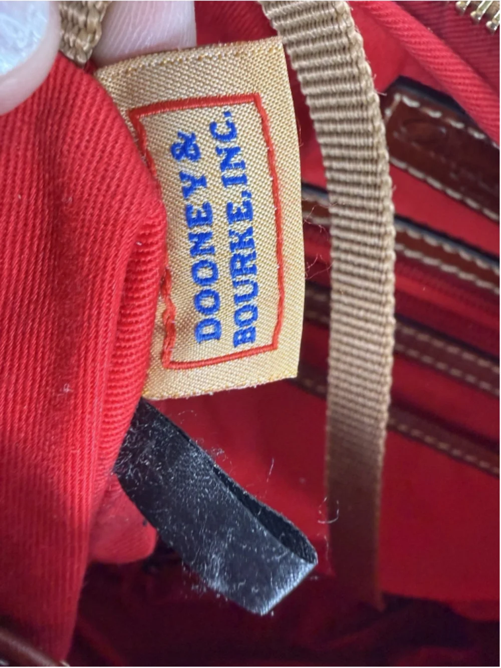 Dooney & Bourke Wexford Hobo Shoulder Bag Large Tan Pebbled Leather & Camel Brwn
